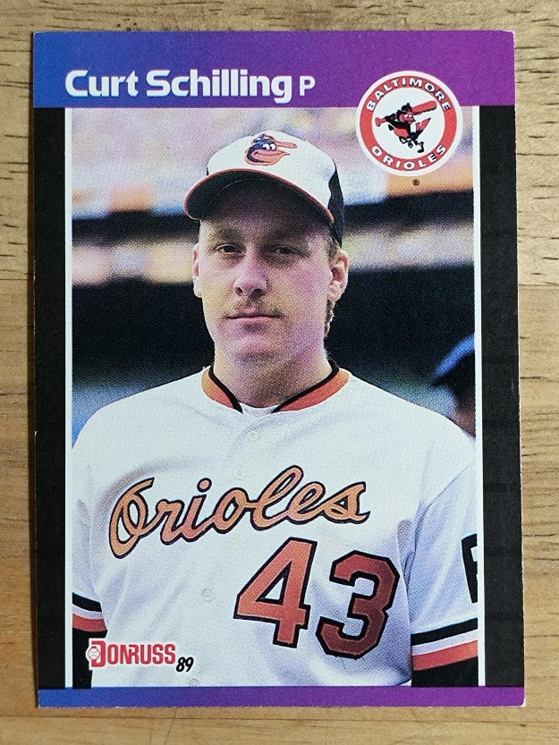 1989 Donruss #635 Curt Schilling DP RC (EXMT)