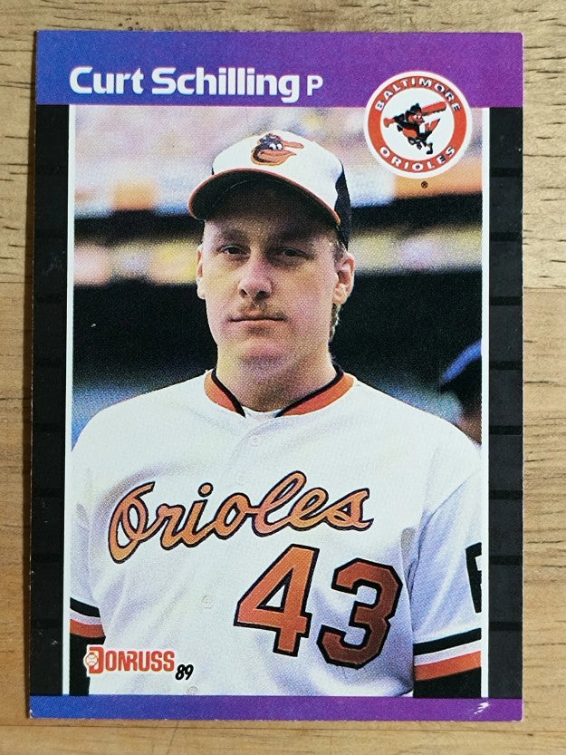 1989 Donruss #635 Curt Schilling DP RC (EXMT)