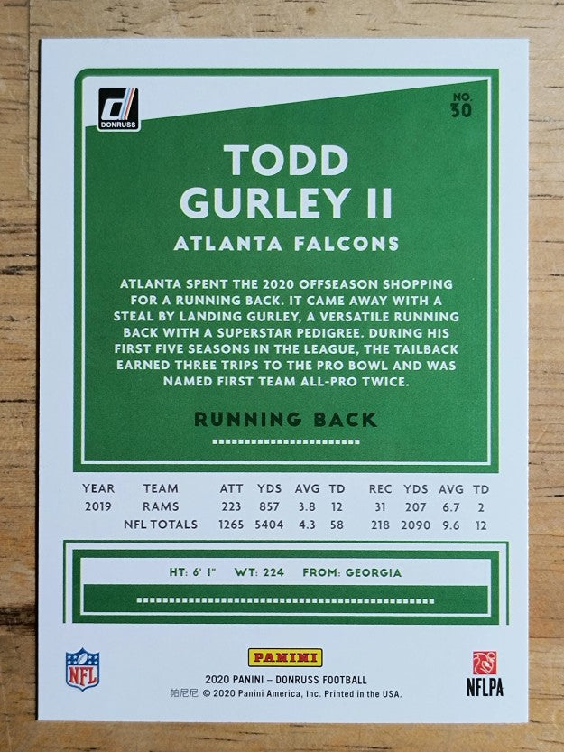 2020 Donruss #30 Todd Gurley II