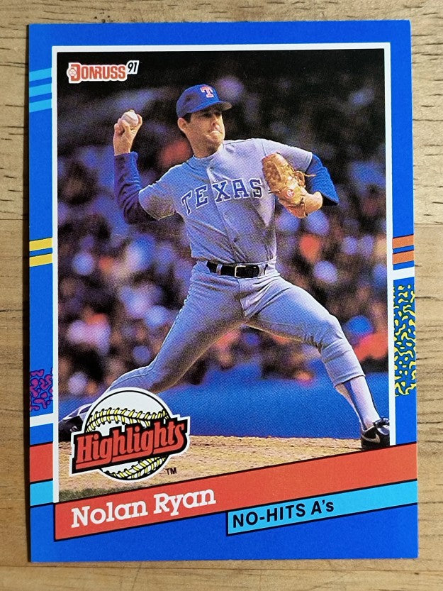 1991 Donruss Bonus Cards #BC3 Nolan Ryan NH