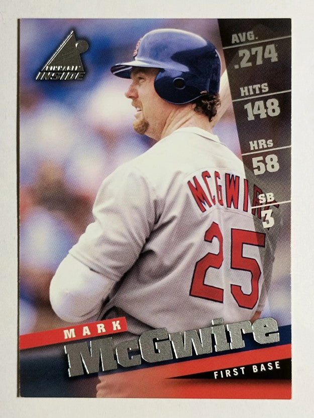 1998 Pinnacle Inside #40 Mark McGwire