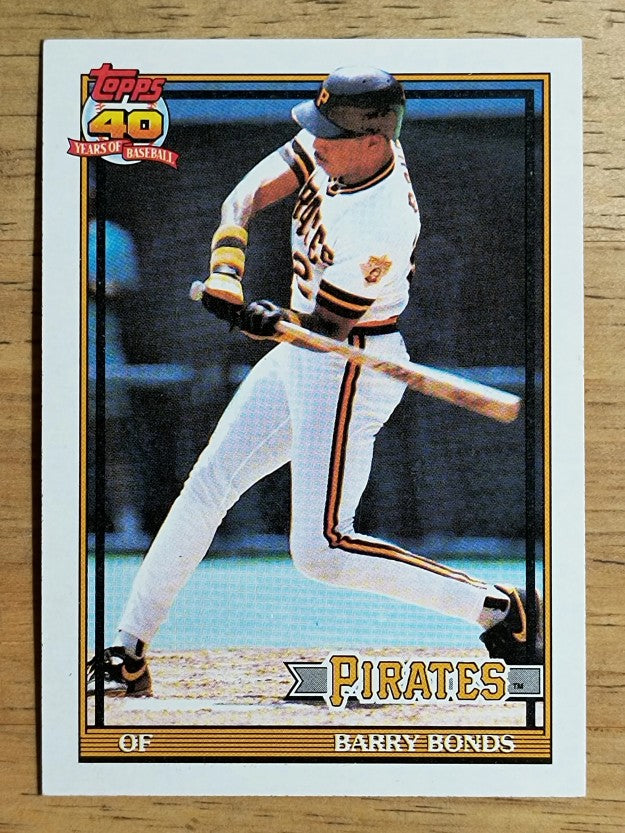 1991 Topps #570 Barry Bonds