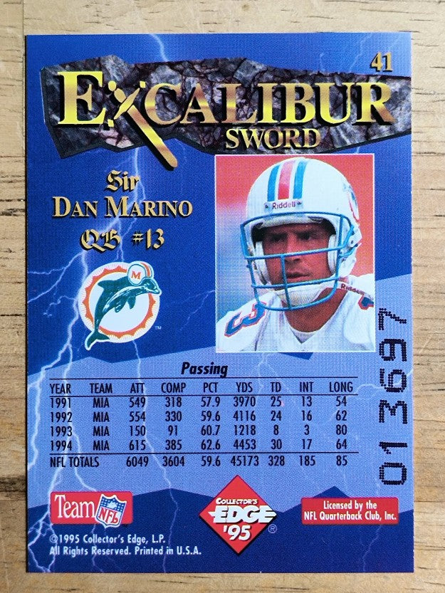 1995 Excalibur #41 Dan Marino