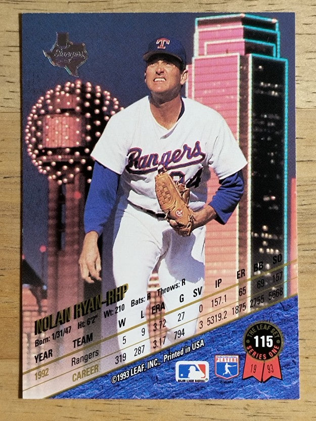 1993 Leaf #115 Nolan Ryan