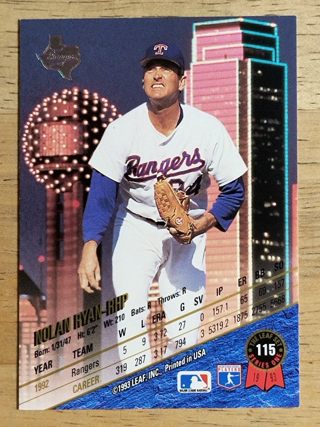 1993 Leaf #115 Nolan Ryan
