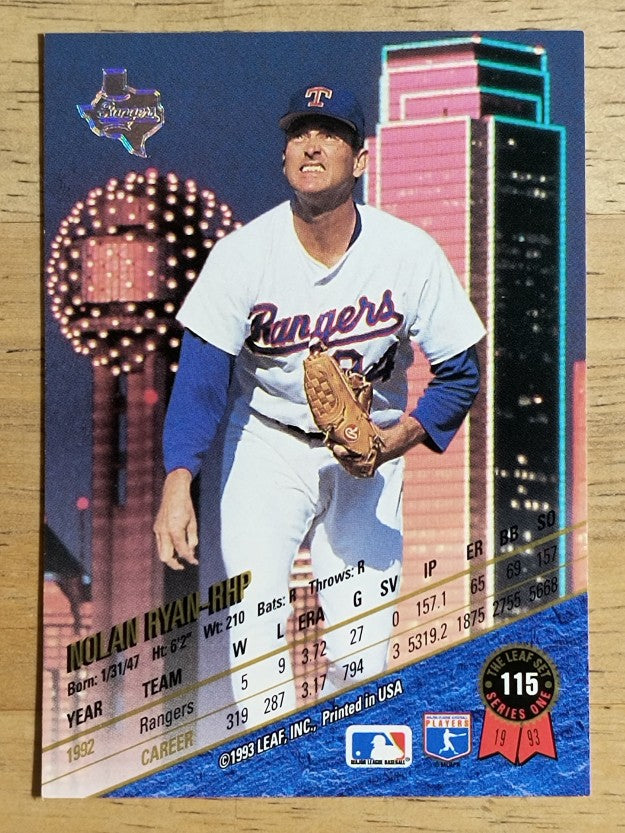 1993 Leaf #115 Nolan Ryan