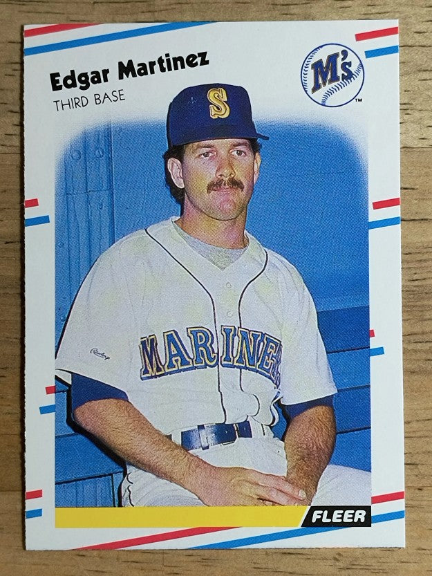 1988 Fleer #378 Edgar Martinez RC