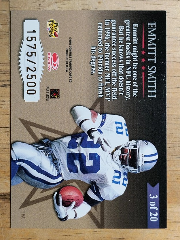 1998 Leaf Rookies and Stars Great American Heroes #3 Emmitt Smith