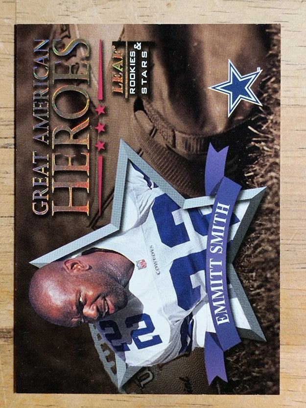 1998 Leaf Rookies and Stars Great American Heroes #3 Emmitt Smith