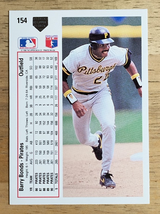 1991 Upper Deck #154 Barry Bonds