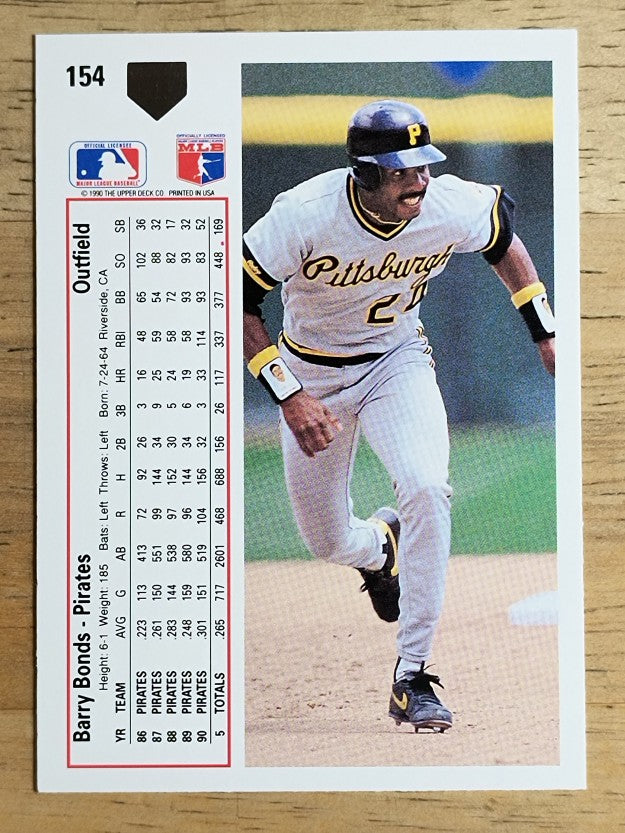 1991 Upper Deck #154 Barry Bonds