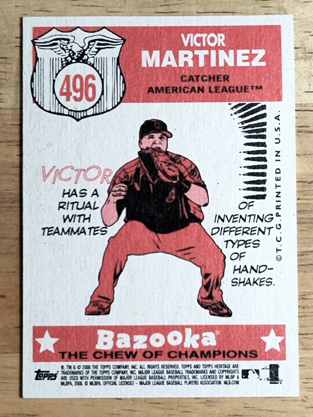 2008 Topps Heritage #496 Victor Martinez AS SP