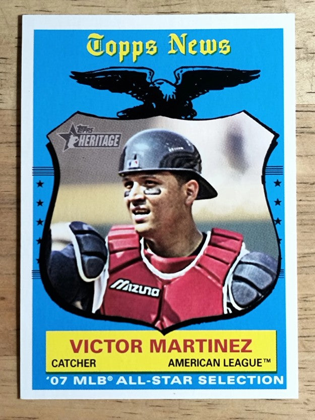2008 Topps Heritage #496 Victor Martinez AS SP