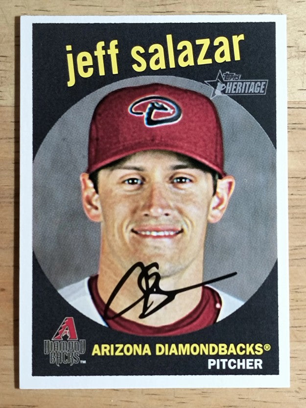 2008 Topps Heritage #431 Jeff Salazar SP