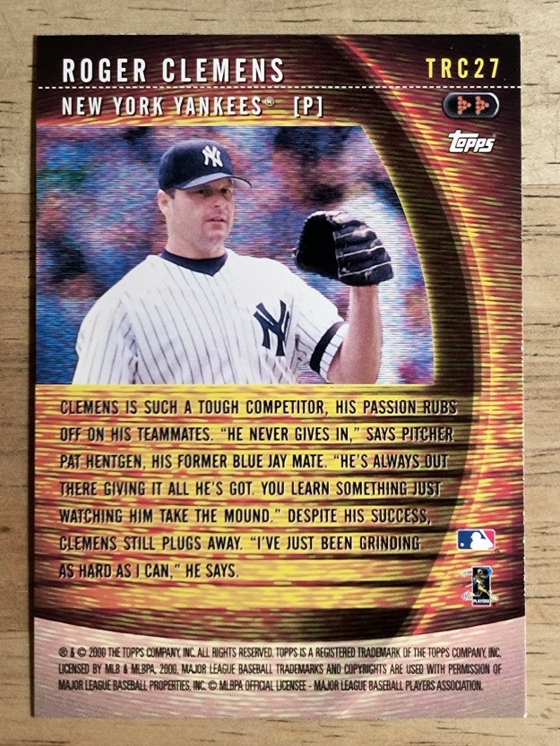 2001 Topps A Tradition Continues #TRC27 Roger Clemens (NM)