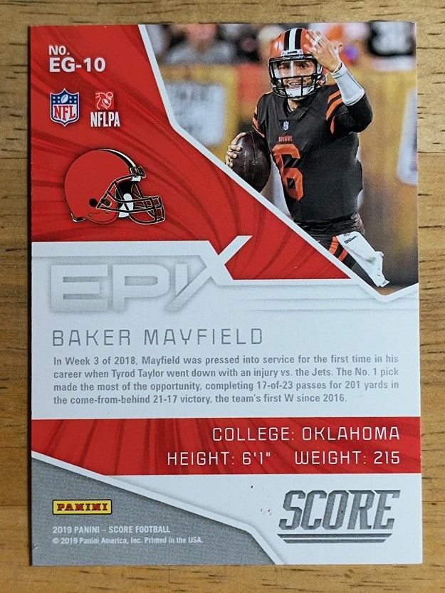 2019 Score Epix Game #10 Baker Mayfield