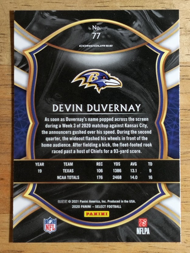 2020 Select #77 Devin Duvernay RC