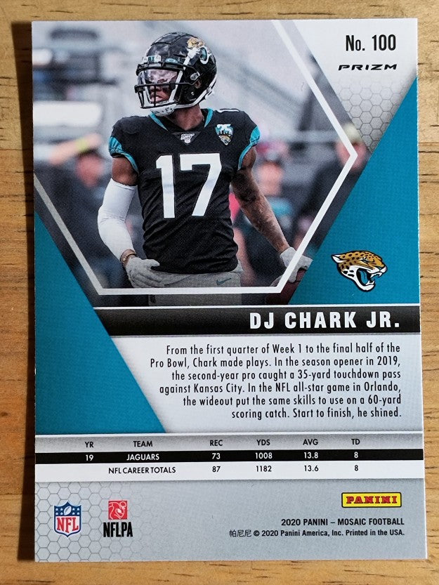 2020 Panini Mosaic Silver #100 D.J. Chark Jr.