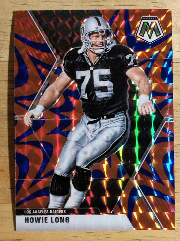 2020 Panini Mosaic Mosaic Reactive Blue #107 Howie Long