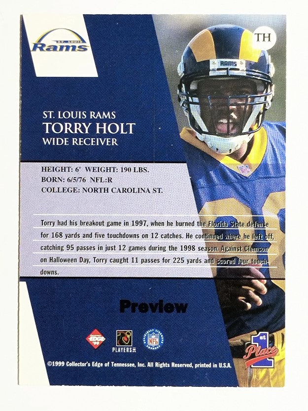 1999 Collector's Edge First Place Previews #TH Torry Holt