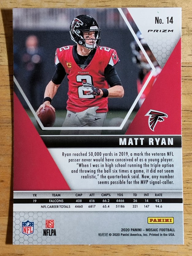 2020 Panini Mosaic Mosaic #14 Matt Ryan
