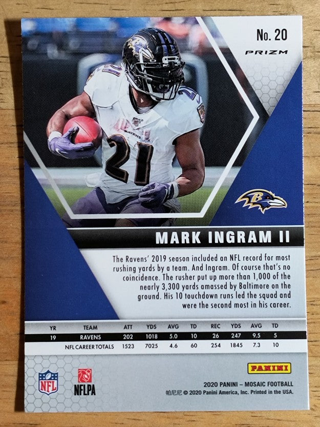 2020 Panini Mosaic Mosaic #20 Mark Ingram II
