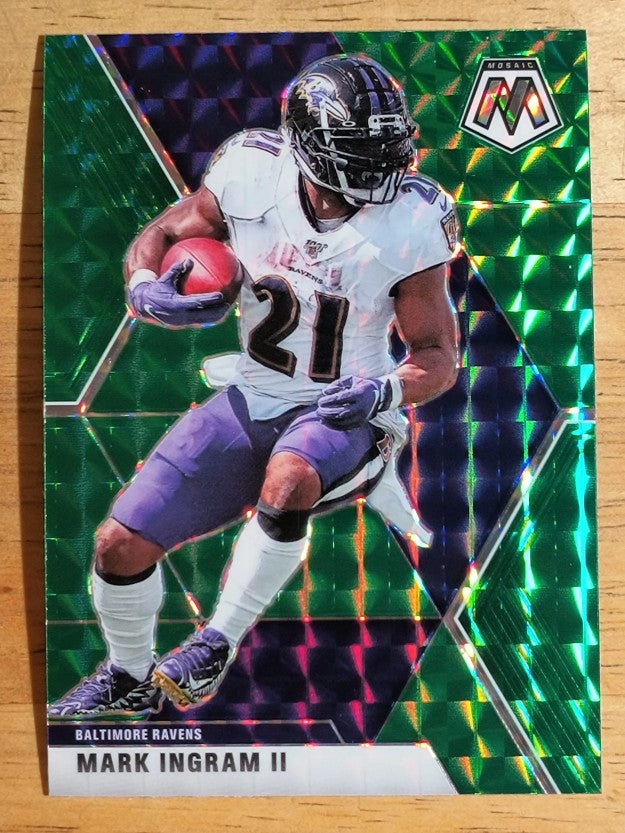 2020 Panini Mosaic Mosaic Green #20 Mark Ingram II