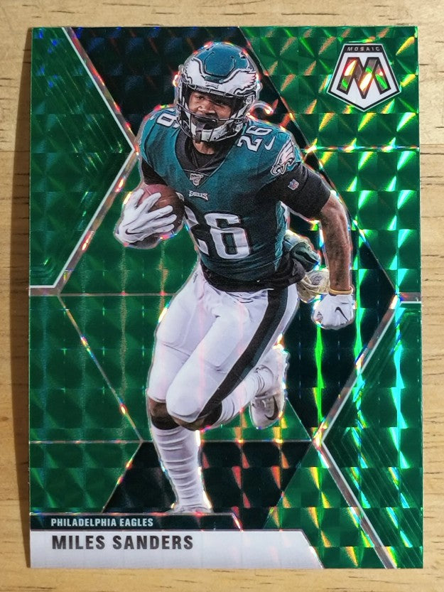 2020 Panini Mosaic Mosaic Green #162 Miles Sanders