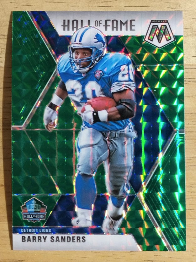 2020 Panini Mosaic Mosaic Green #294 Barry Sanders HOF