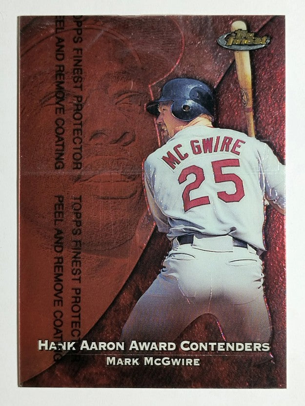 1999 Finest Aaron Award Contenders #HA9 Mark McGwire
