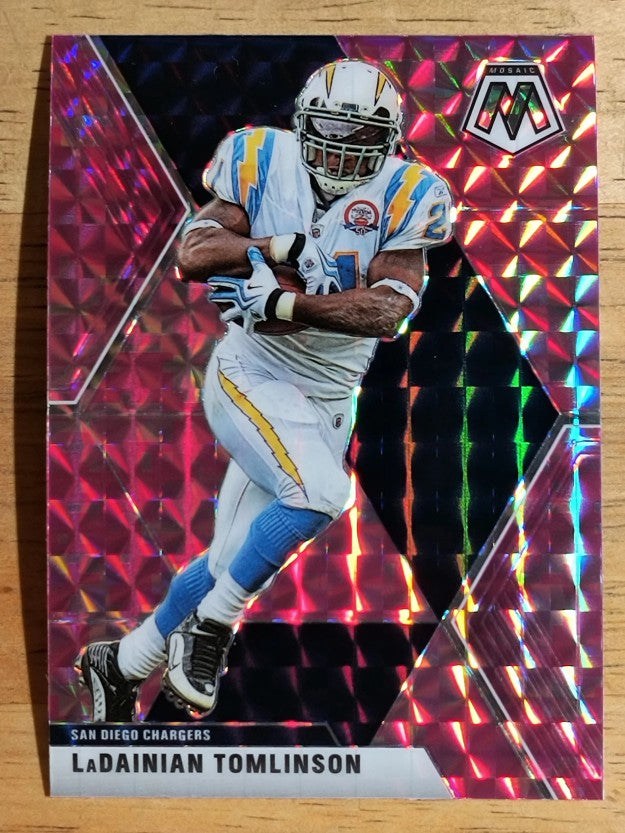 2020 Panini Mosaic Mosaic Camo Pink #113 LaDainian Tomlinson
