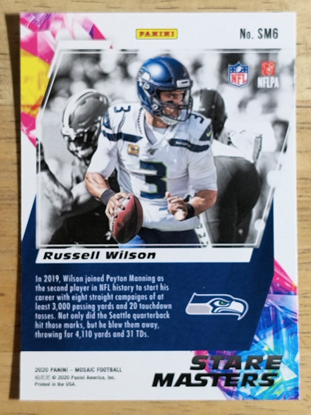 2020 Panini Mosaic Stare Masters #SM6 Russell Wilson