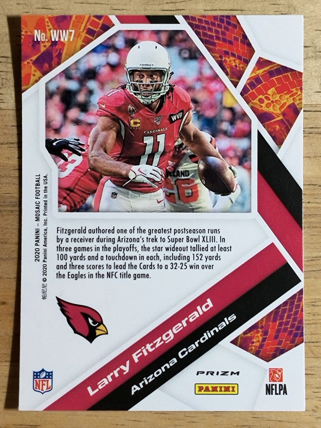 2020 Panini Mosaic Will to Win Mosaic #7 Larry Fitzgerald