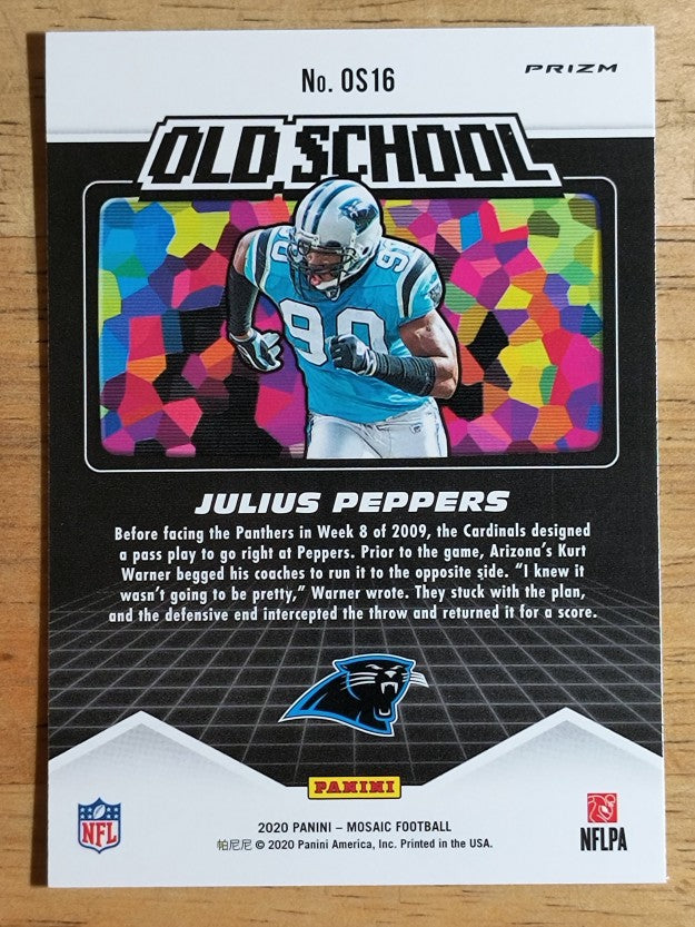 2020 Panini Mosaic Old School Mosaic #16 Julius Peppers