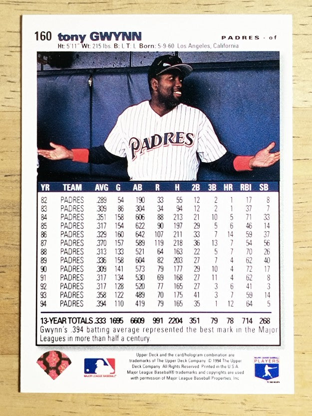 1995 Collector's Choice SE #160 Tony Gwynn