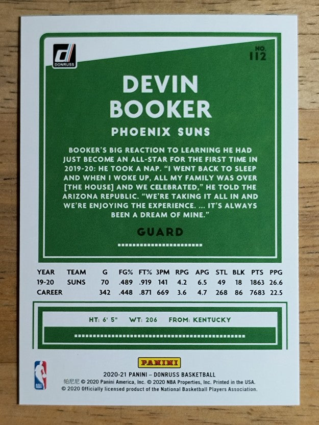 2020-21 Donruss #112 Devin Booker