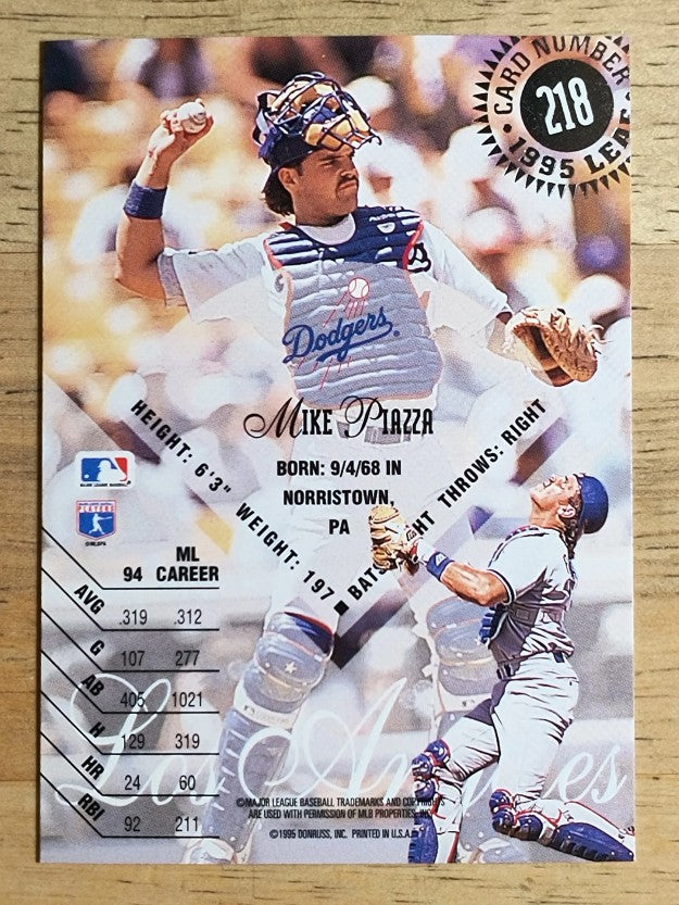 1995 Leaf #218 Mike Piazza
