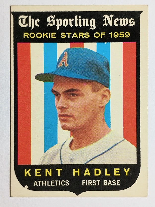 1959 Topps #127 Kent Hadley RS RC (EX)