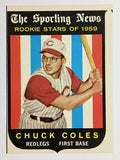 1959 Topps #120 Chuck Coles RS RC (VG)