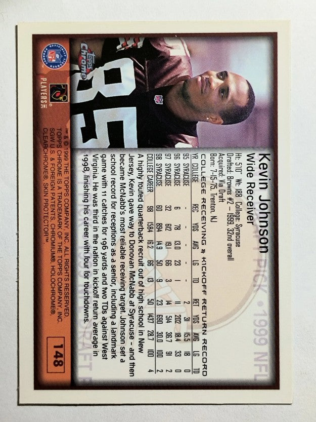 1999 Topps Chrome #148 Kevin Johnson RC
