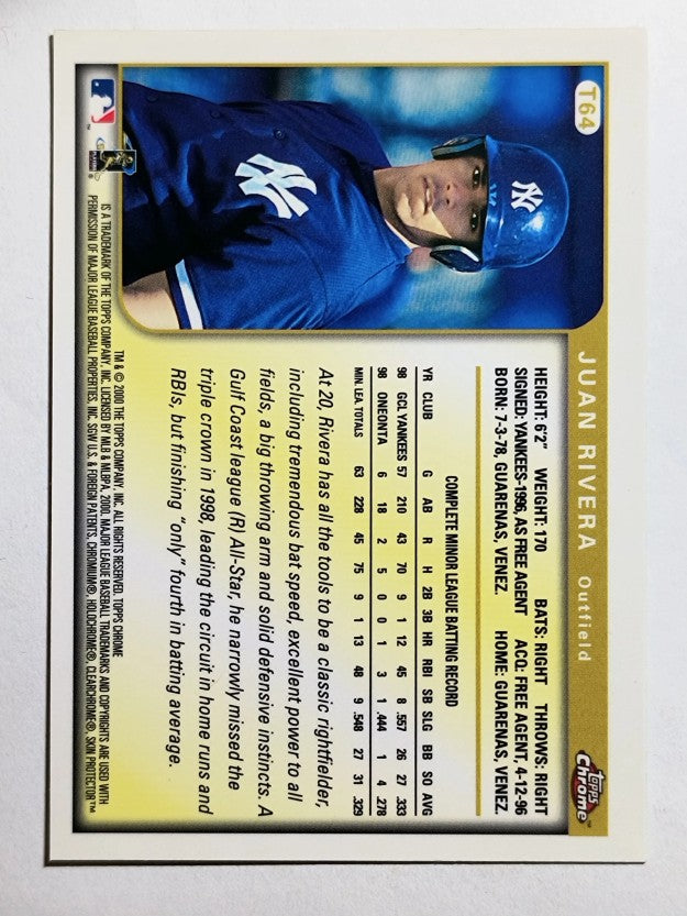 1999 Topps Chrome Traded #T64 Juan Rivera RC