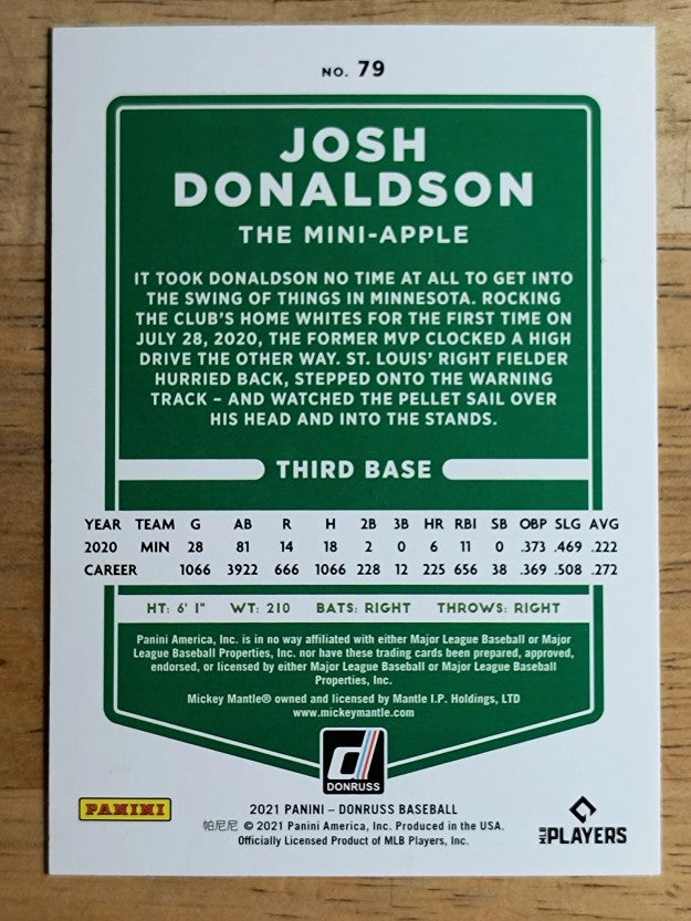 2021 Donruss Variations #79 Josh Donaldson