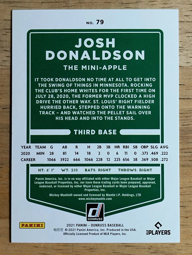 2021 Donruss Variations #79 Josh Donaldson
