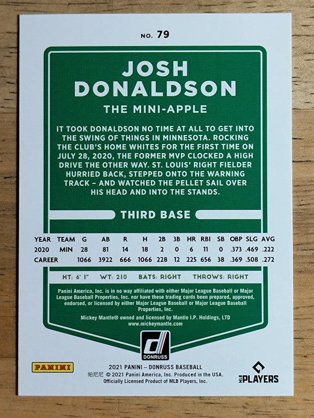 2021 Donruss Variations #79 Josh Donaldson