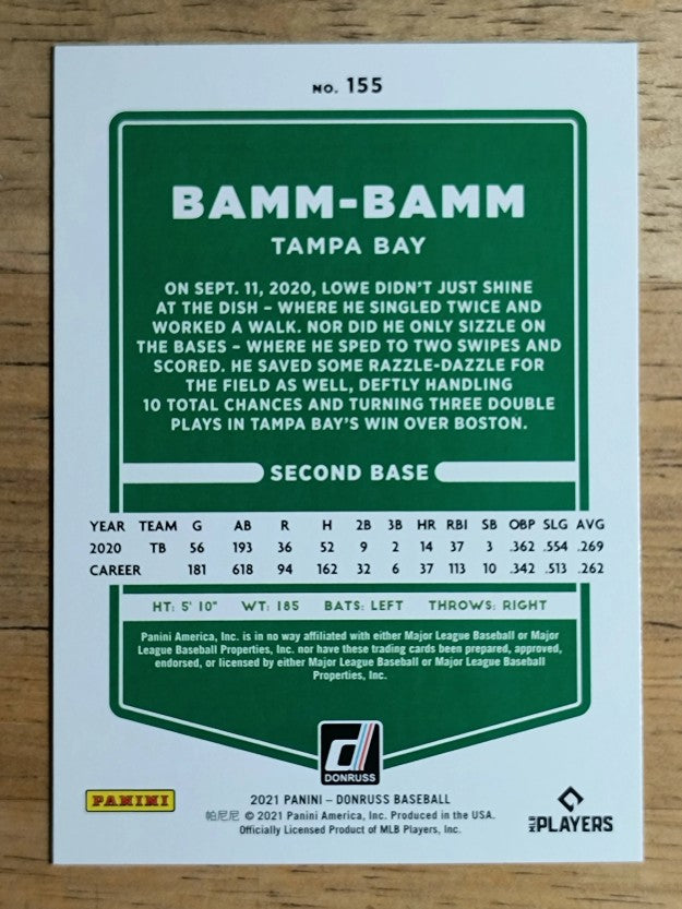 2021 Donruss Variations #155 Brandon Lowe