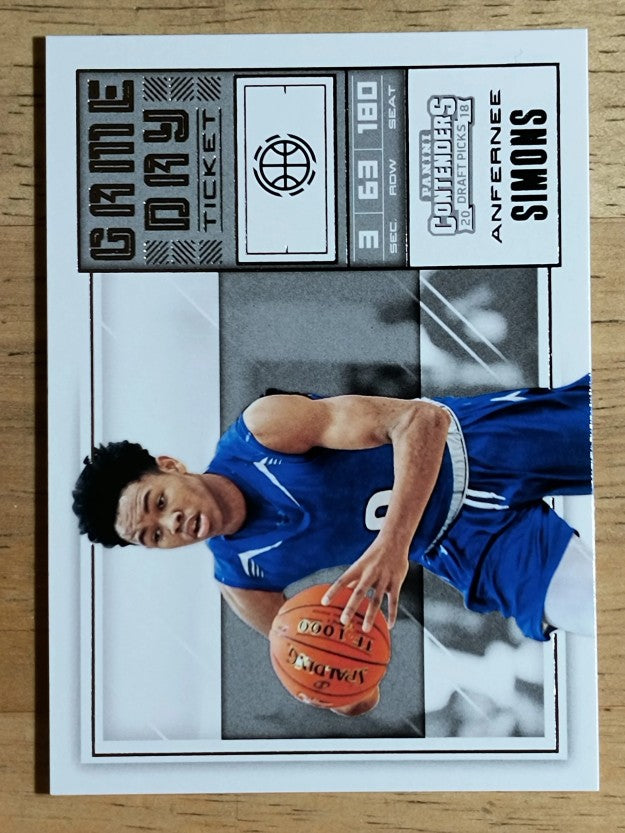 2018-19 Panini Contenders Draft Picks Game Day Tickets #24 Anfernee Simons