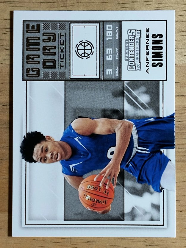 2018-19 Panini Contenders Draft Picks Game Day Tickets #24 Anfernee Simons