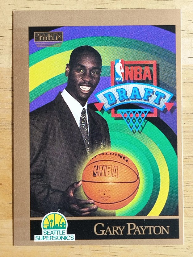 1990-91 SkyBox #365 Gary Payton RC (EXMT)
