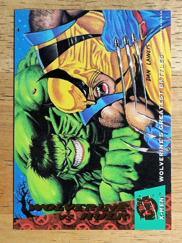 1994 Fleer Ultra X-Men #140 Wolverine vs. Hulk