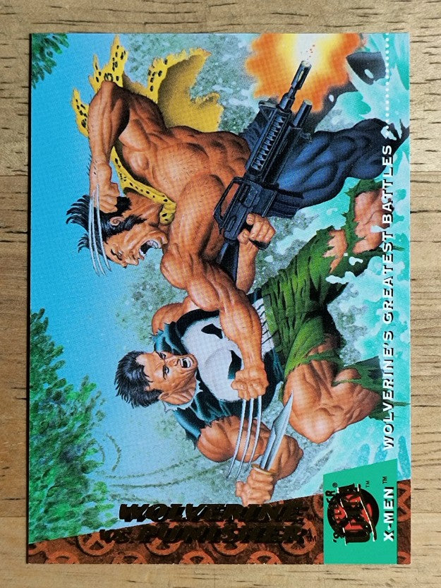 1994 Fleer Ultra X-Men #147 Wolverine vs. Punisher